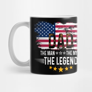 Dad The Man The Myth The Legend Funny Dad Legend Saying Mug